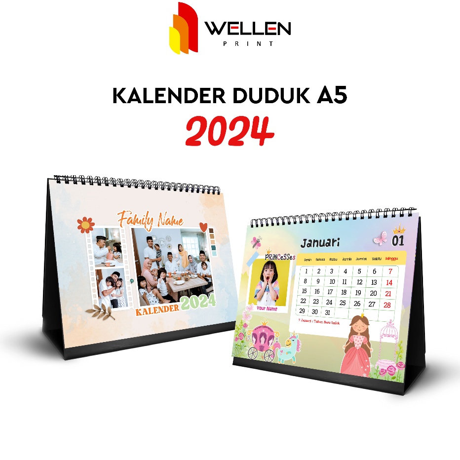 

STOK SIAP COD WELLEN PRINT Cetak Kalender Duduk Custom Kalender Meja Custom Calender Unik Photo Gambar Company Ukuran A5
