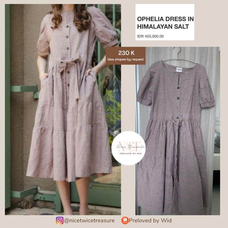 PRELOVED MAVEN OPHELIA DRESS IN HIMALAYAN SALT