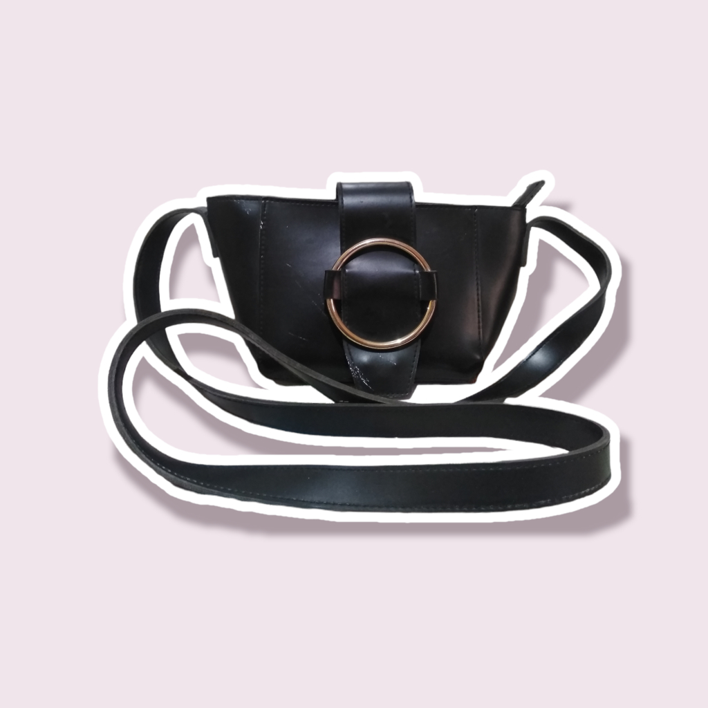 Tas Selempang Miniso Hitam Murah Bagus Keren Wanita
