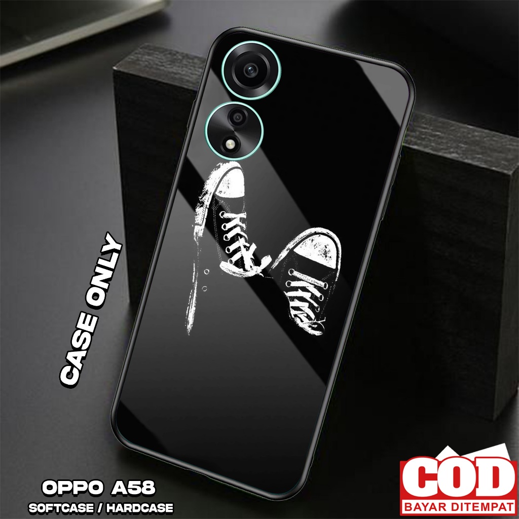 Case OPPO A58 4G - Casing OPPO A58 4G [ HITAM ] Silikon OPPO A58 4G - Kesing Hp - Casing Hp  - Case 