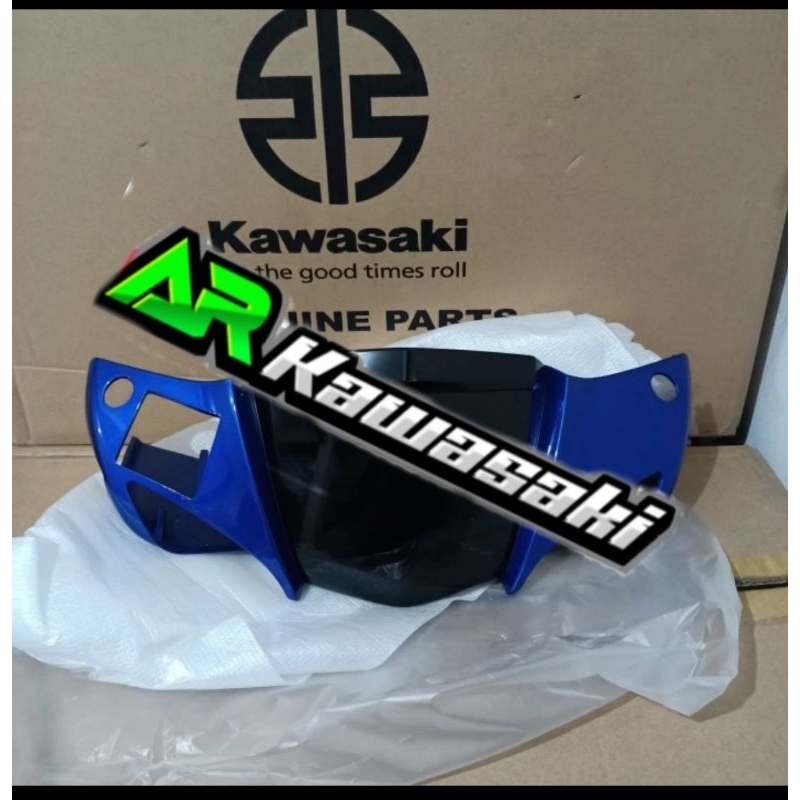 Cover batok lampu depan Kawasaki zx130 zx 130 biru original Kawasaki