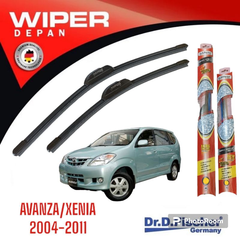 WIPER FRAMELESS KACA DEPAN MOBIL AVANZA XENIA 2004 2005 2006 2007 2008 2009 2010 2011 Dr D Fischer 2