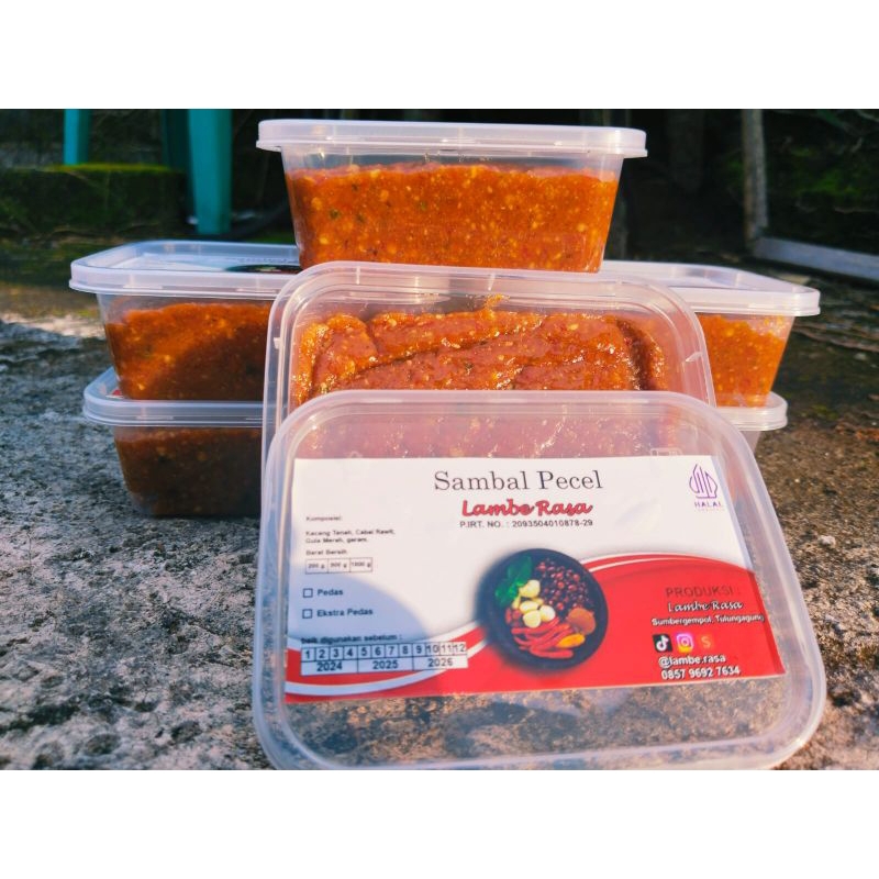 

Sambel Pecel Sambel Kacang Ekstra Pedas Homemade 1000gr Tanpa MSG Tanpa Bahan Pengawet