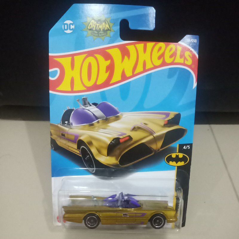 tv series batmobile hotwheels batman gold