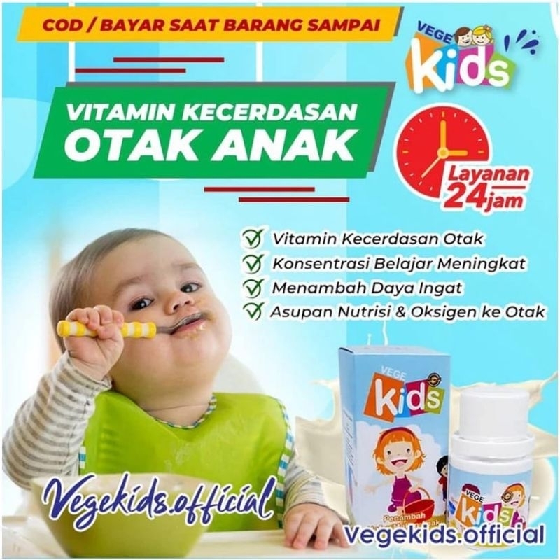 [COD] VEGEKIDS VEGE KIDS VITAKIDS SUPLEMEN VITAMIN PENAMBAH NAFSU MAKAN MENAMBAH BERAT BADAN ANAK