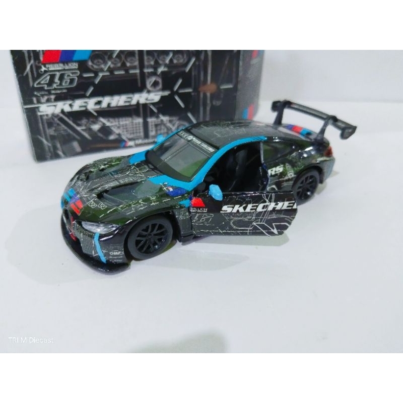 Diecast Custom BMW GT3 Test Livery Rossi 2023 Skala 1:43