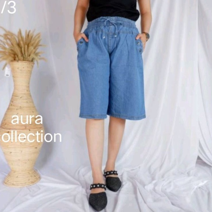 Ekstra benefit Celana Kulot Jeans Wanita 34 Standar XL dan Jumbo XXLCelana Hotpen WanitaHotpen Jeans