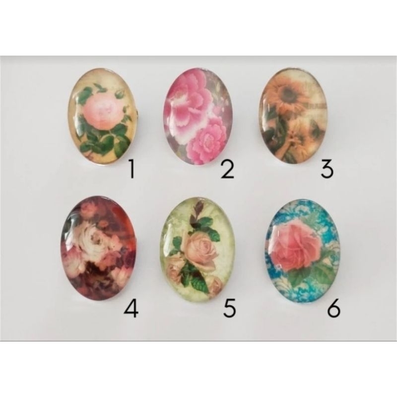 Mini Bross Vintage Bunga Pin Hijab Baju Wanita