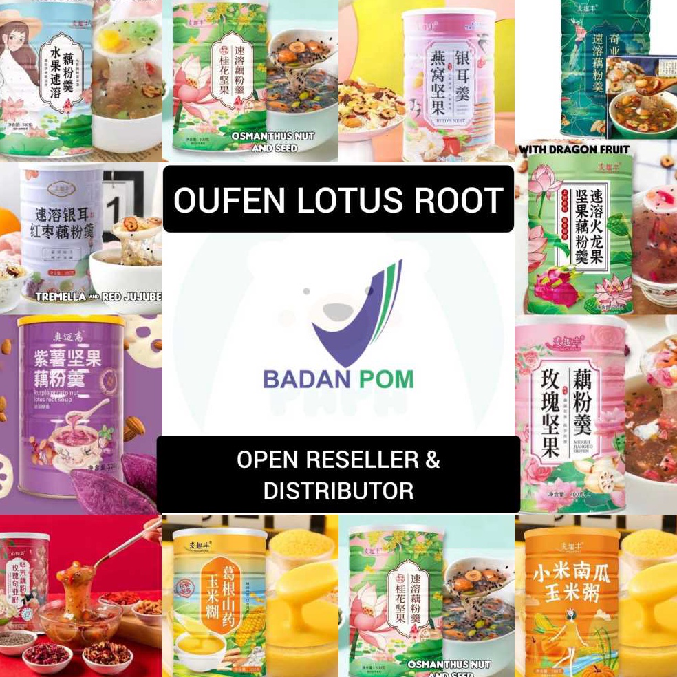 

Terdepan Oufen Lotus Root Powder Premium Gold Collagen OuFen Bubuk Akar Teratai