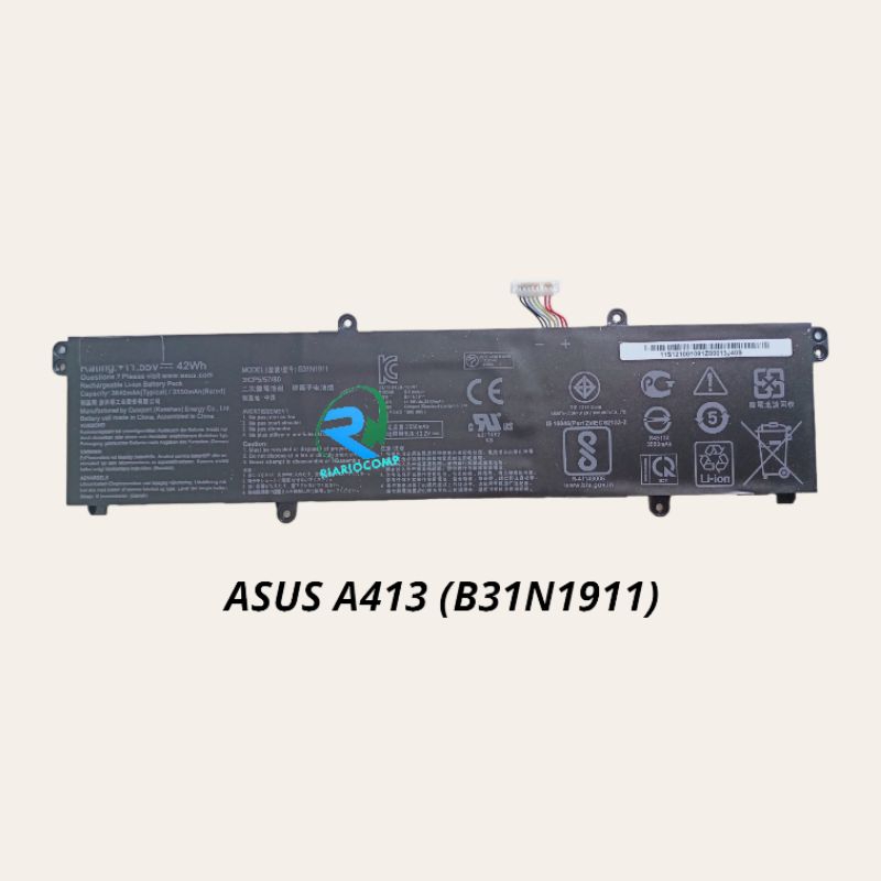 BATERAI ASUS B31N1911 A413 ORIGINAL