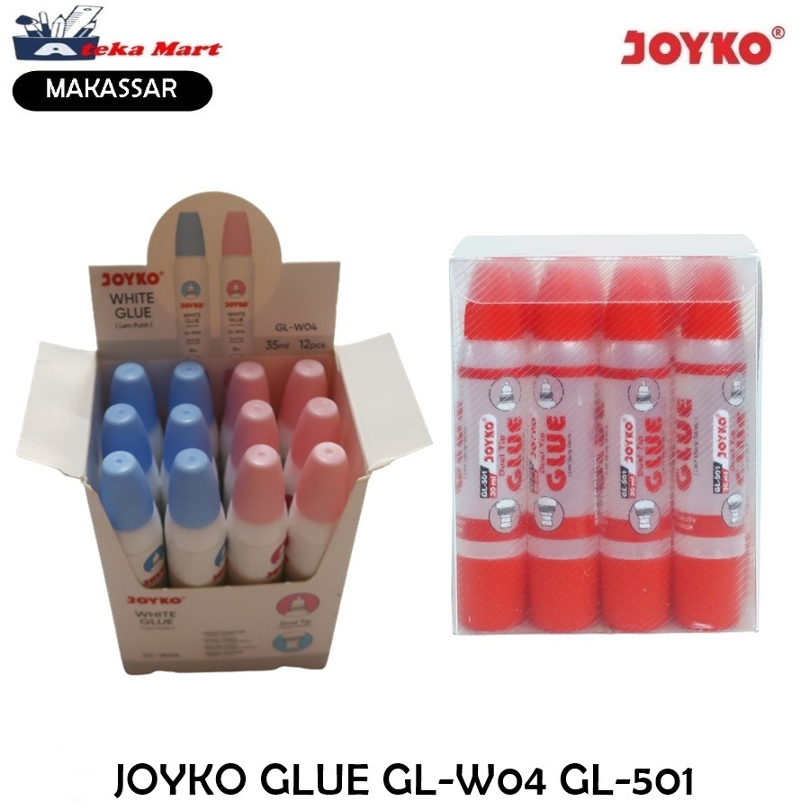 

[BOX/12PCS] JOYKO JOYKO GLUE GL-W04 GL-501 LEM KERTAS