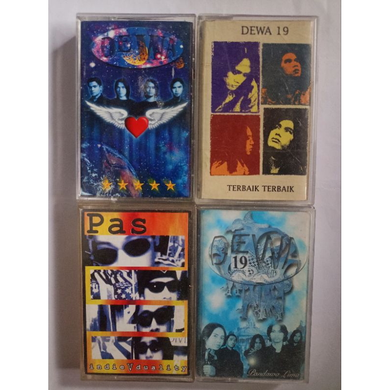 paket 4 kaset , dewa 3 kaset dan pas band