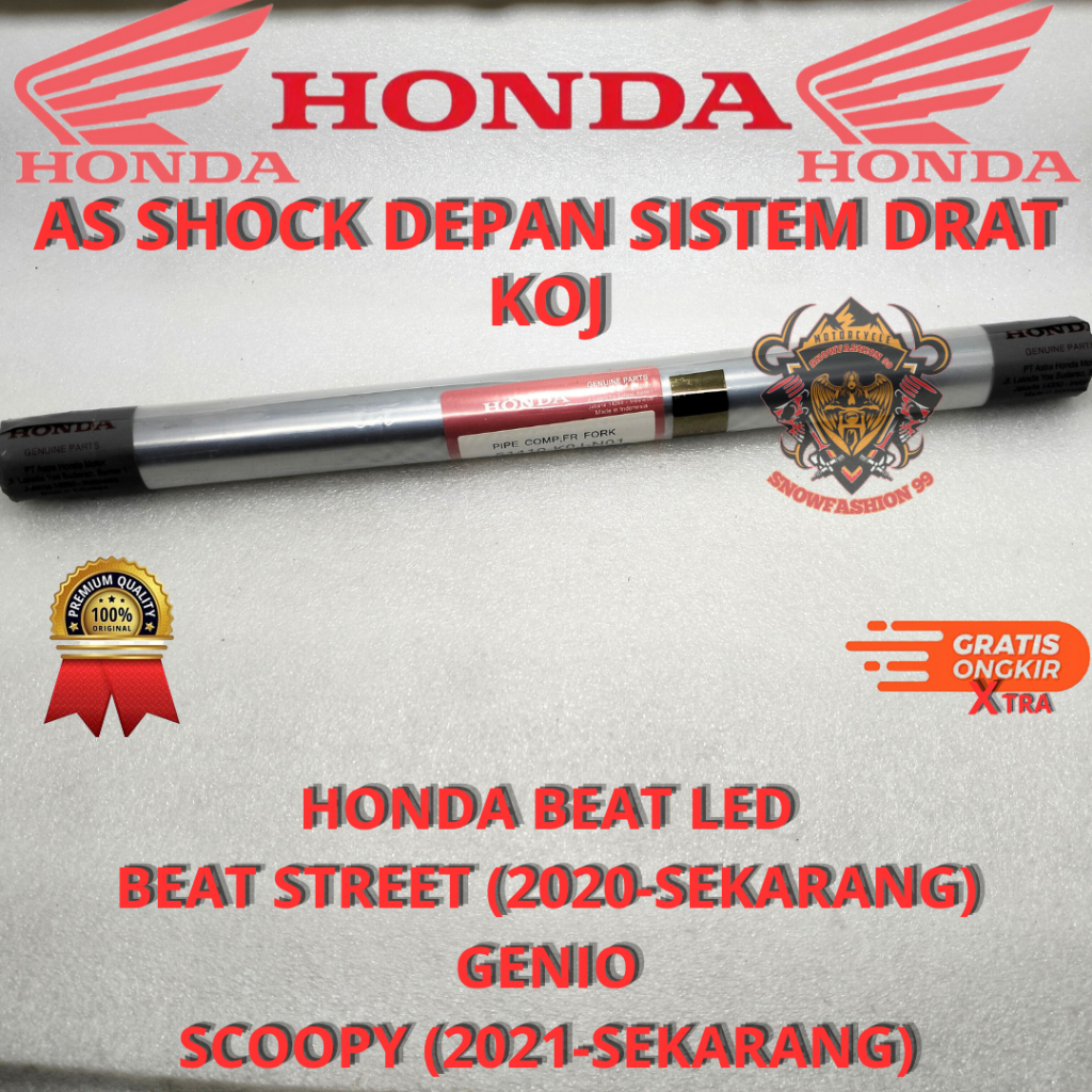 AS SHOCK HONDA BEAT KOJ SHOCK DEPAN HONDA BEAT LED ,BEAT STREET ,GENIO ,SCOOPY ASLI ORIGINAL HONDA A
