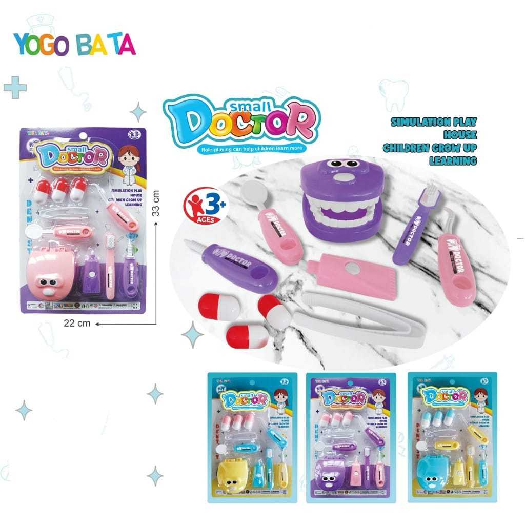 Mainan Anak Dokter Gigi Set Plastik / Simulasi  Mainan Rumahan Dokter Gigi