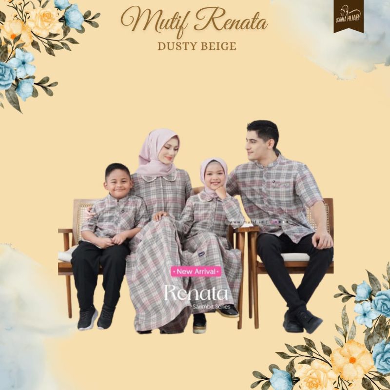 Sarimbit mutif renata / sarimbit mutif 2024 / sarimbit keluarga / mutif arzan / gamis anak / Koko an