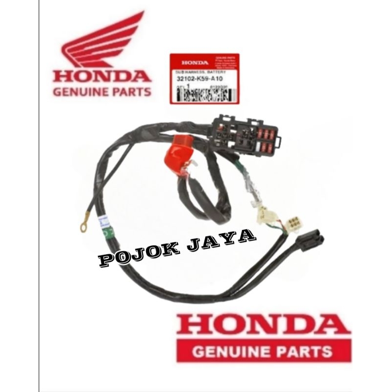Sub harness battery kabel body aki honda Vario 150 Original 32102-K59-A10