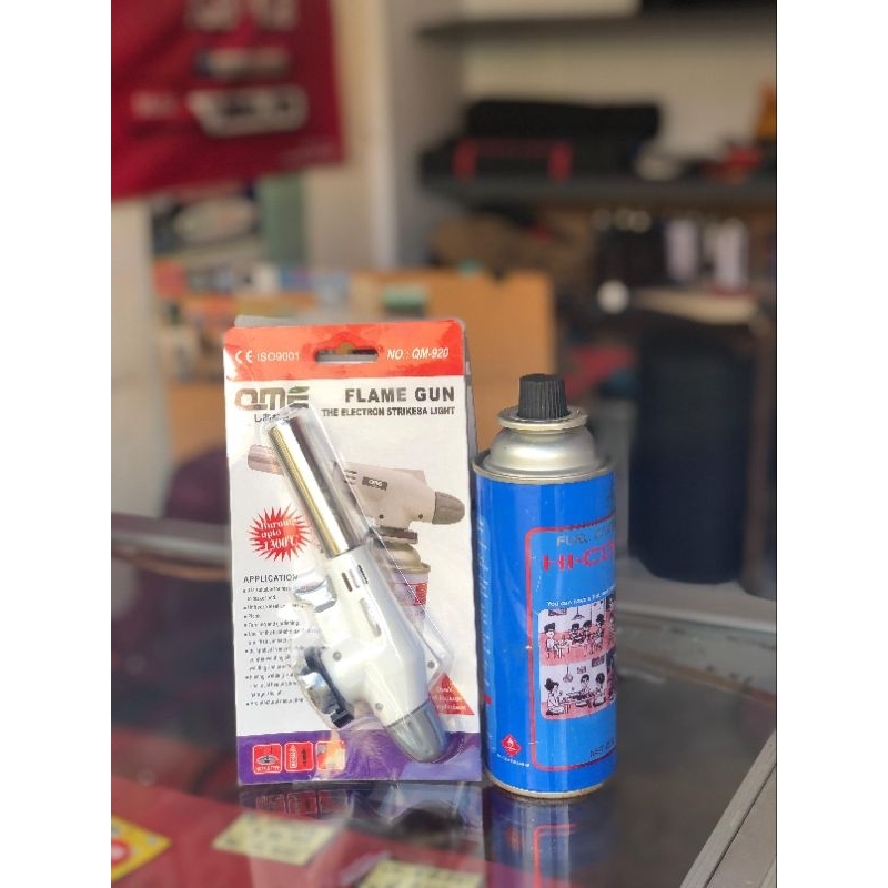 Flame gun/penyemprot api portable bonus gas 320gr