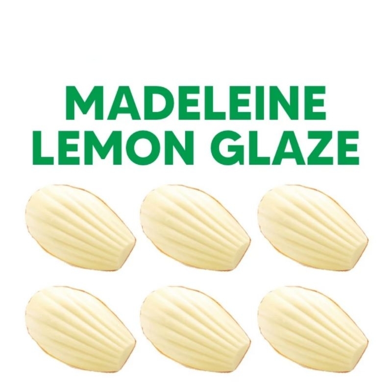 

Vegan Madeleines - Lemon Glaze (6pcs)