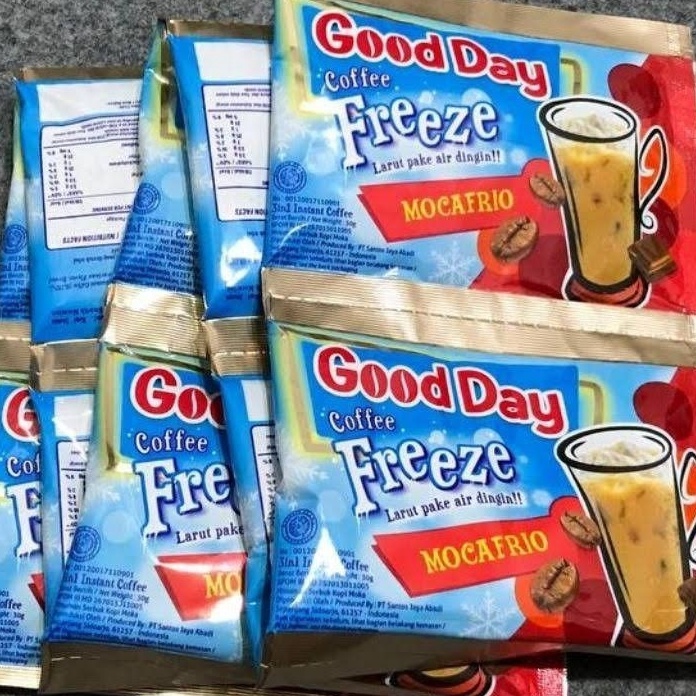 

MEGA SALE KOPI Good day FREEZE Mocafrio 3g RENCENG ISI 1