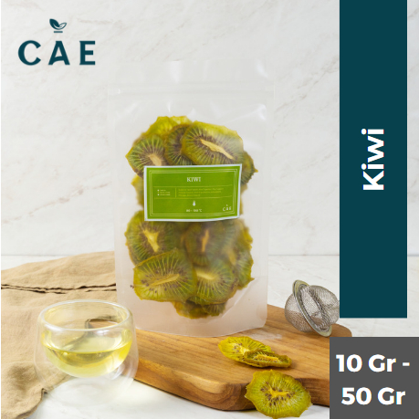 

Dried Kiwi Slice Buah Kiwi Kering Iris Dry Fruit Tea Organik Natural Premium Teh 10 Gram - 50 Gram