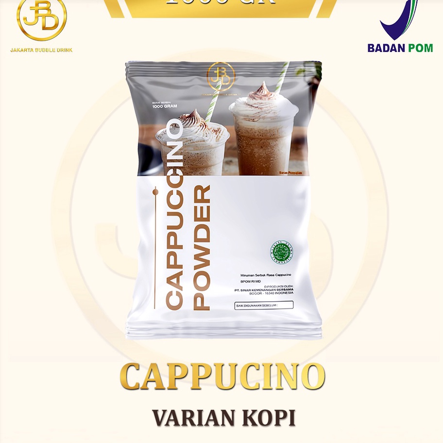 

XC26619 Bubuk Minuman Premium CAPPUCINO Jakarta Bubble Drink BPOMHALAL