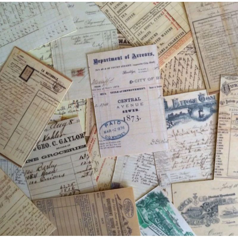 

Sticker Vintage (Isi 20 pcs/pack) / Journal Decor / Sticker Journal Aesthetic/ Kertas Vintage