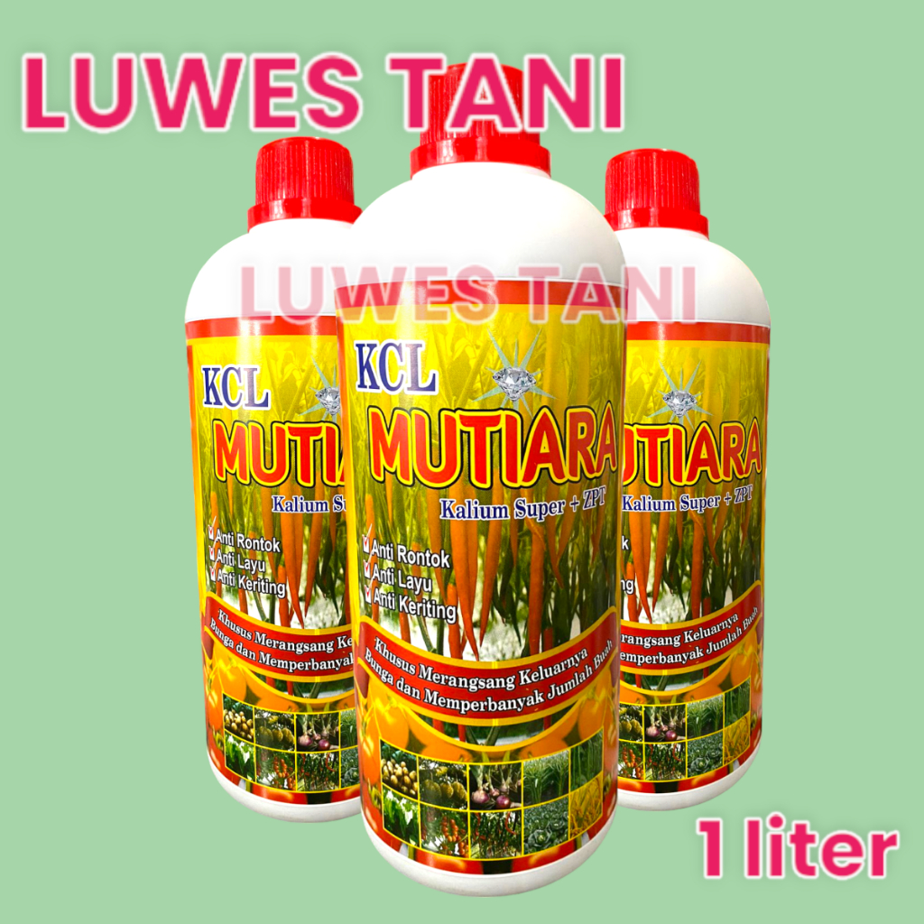 KCL Mutiara kalium super + ZPT 1Liter anti rontok anti keriting pembesar buah