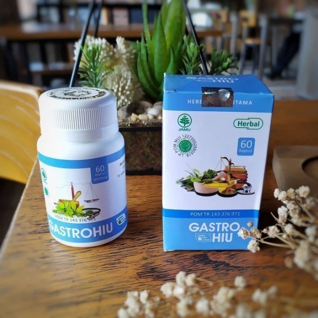 Kapsul HIU GastroHIU Gastro HIU obat herbal maag asam lambung gerd masalah lambung gangguan lambung