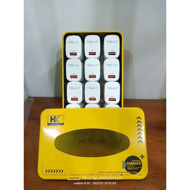 HK Batok Charger Vooc / Fast Charger 3A 18Watt isi 10