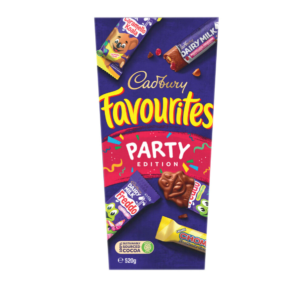 

Cadbury Favourites Party Edition Boxed Chocolate | 520g Australia