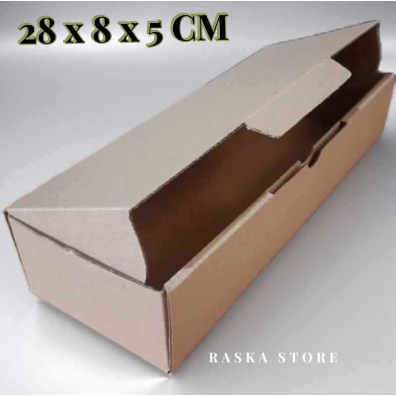

Kardus Box Karton UK: 28 x 8 x 5 Cm Model DieCut Pizza