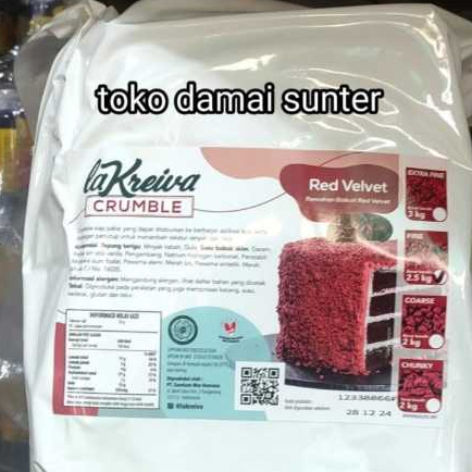 

la kreiva red velvet crumble fine repack 250gr