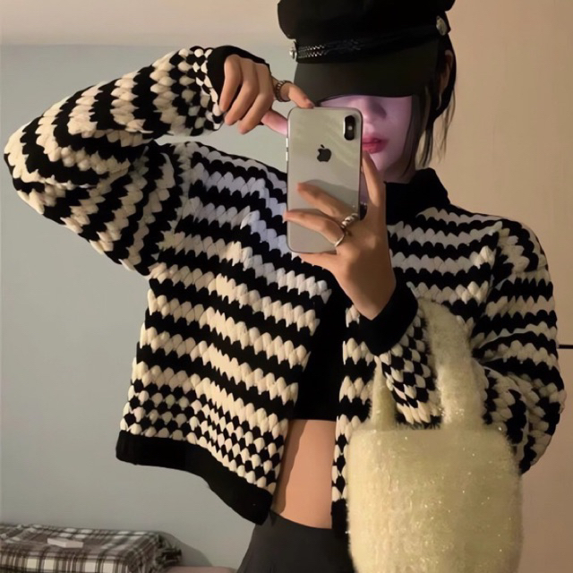 sweater rajut korea//sweater crop//sweater rajut//sweater rajut salur