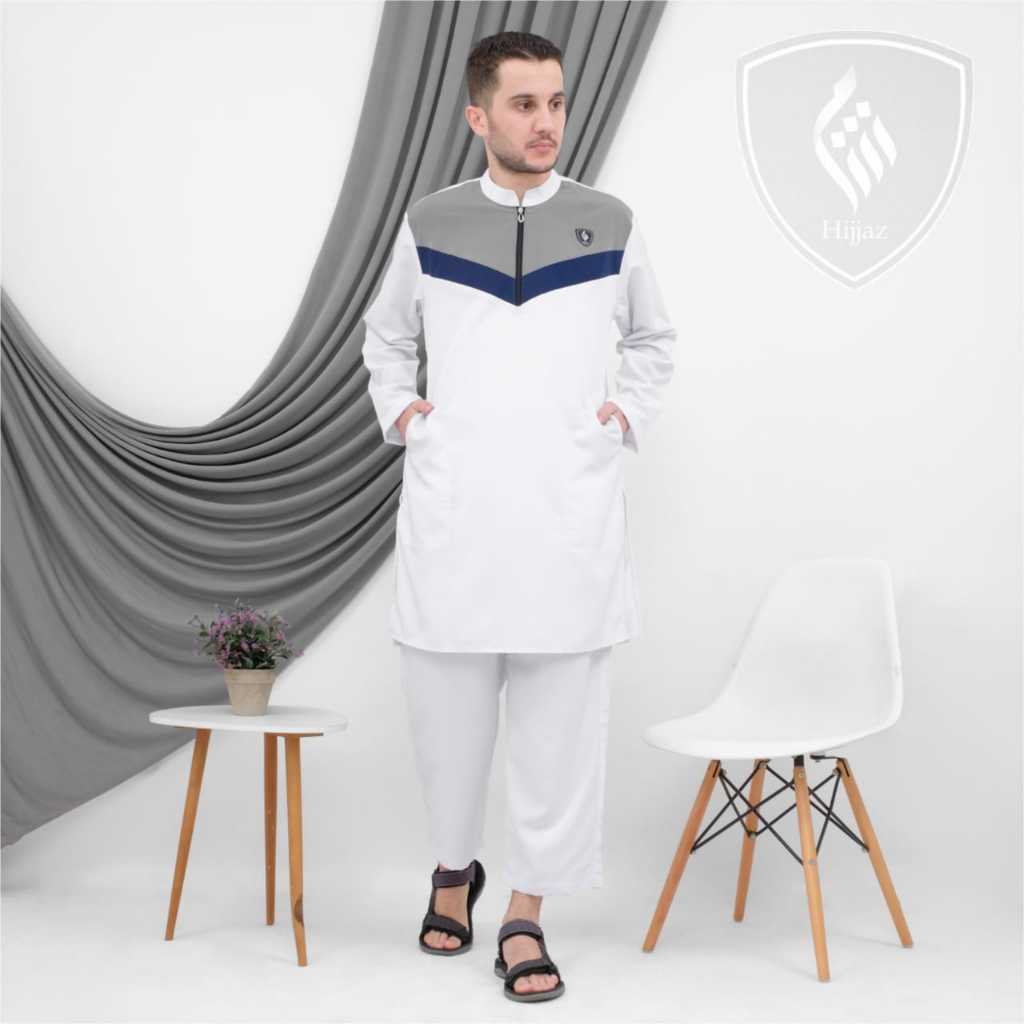 baju koko kurta dewasa setelan laki laki muslim premium set