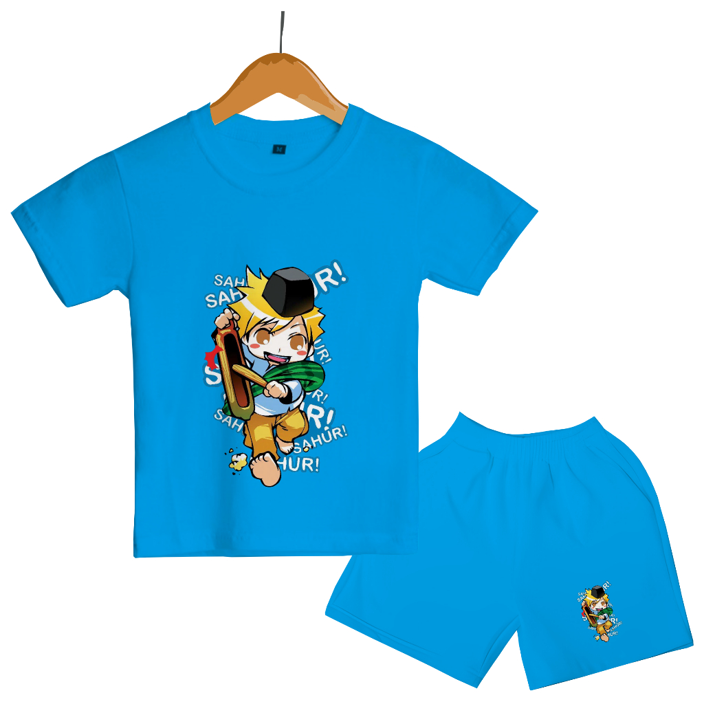 GG Setelan Anak Baju Lebaran Ramadhan Fashion Muslim Terbaru Motif Sahur