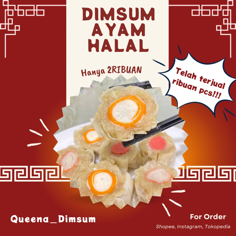 

DIMSUM FROZEN AYAM ORIGINAL 2RIBUAN HALAL