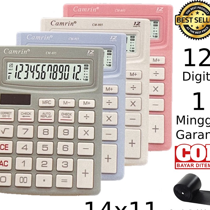 

Kalkulator Warna CM85 12 Digit Calculator Check Dual 2 Power