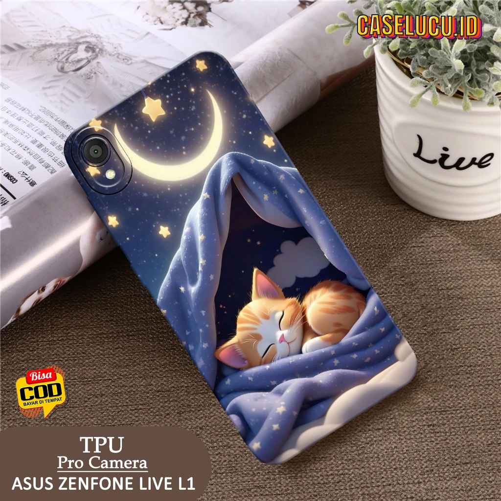 Casing Hp Asus Zenfone Live L1 Terbaru Fashion Case Kucing Case Hp Asus Zenfone Live L1 Soft Case Hp