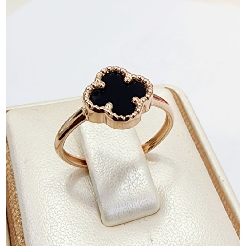 Cincin mas 750% rose gold asli