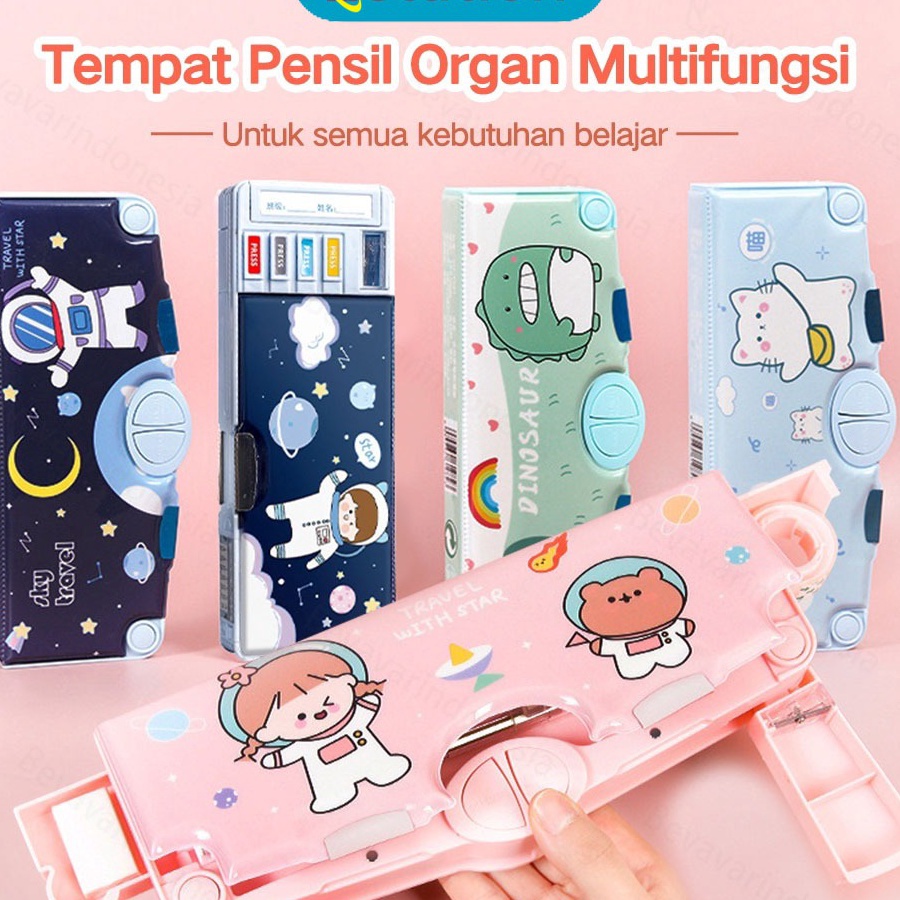 

COD NEWPRODUCT Estation Tempat Pensil Multifungsi Motif Unicorn Dinosaurus Astronot Untuk Anak Kartun Lapisan