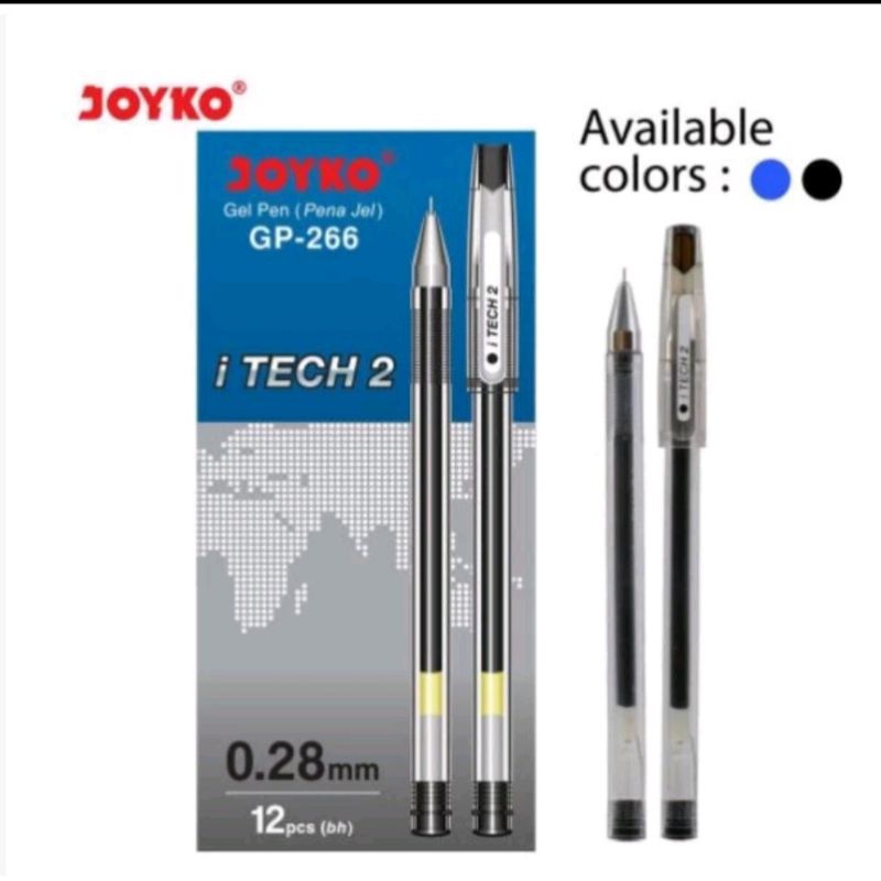 

Gel Pen Pulpen / bolpoin / Pen Joyko GP-266 iTech 2 0.28 mm