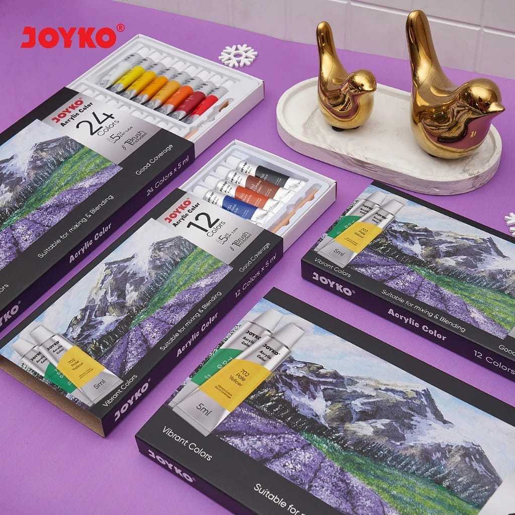 

Joyko Acrylic Colour 12 Warna 5ml Paint / Cat Akrilik Joyko ACC-5