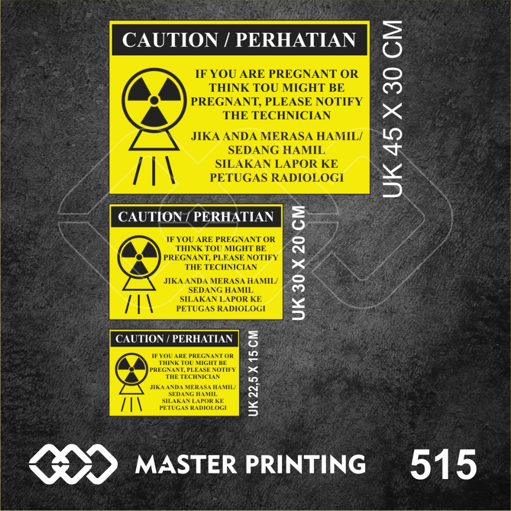 

515 - Stiker Caution/Perhatian, Sticker Vinyl, Premium, Tahan Air, Termurah, dan Bisa Custom