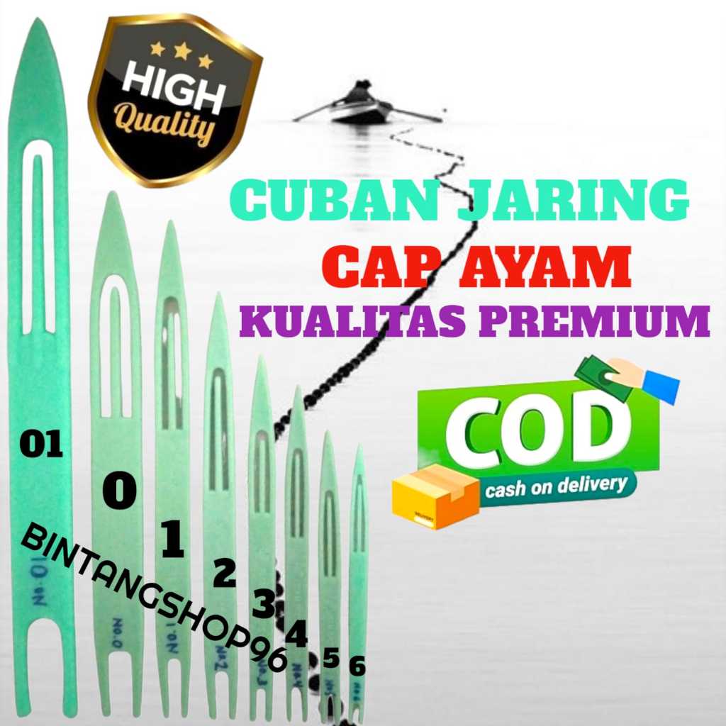 cuban ayam/ coban jaring nelayan/cuban jaring/cuban jaring/cuban cap ayam/jarum jaring/cuban ayam no