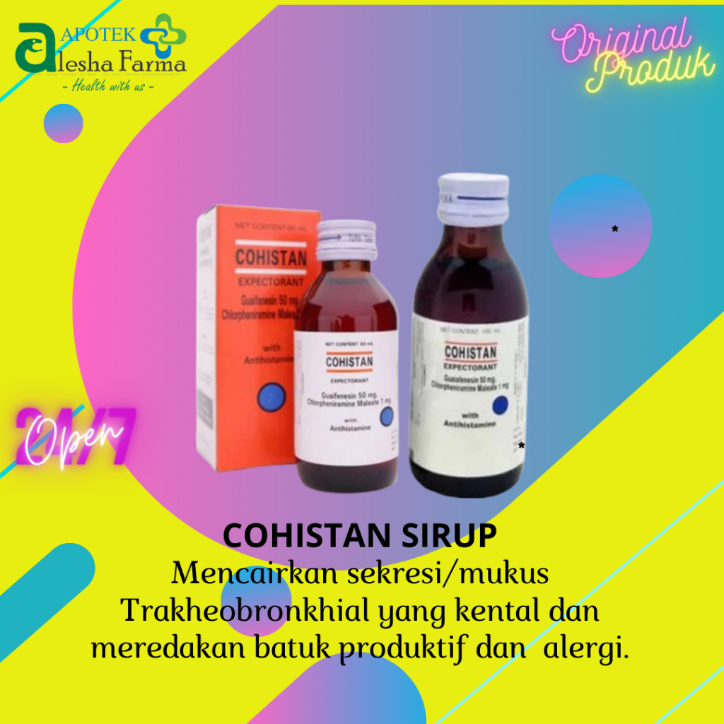 Cohistan Sirup | Sirup Batuk Cohistan | Sirup Expectoran