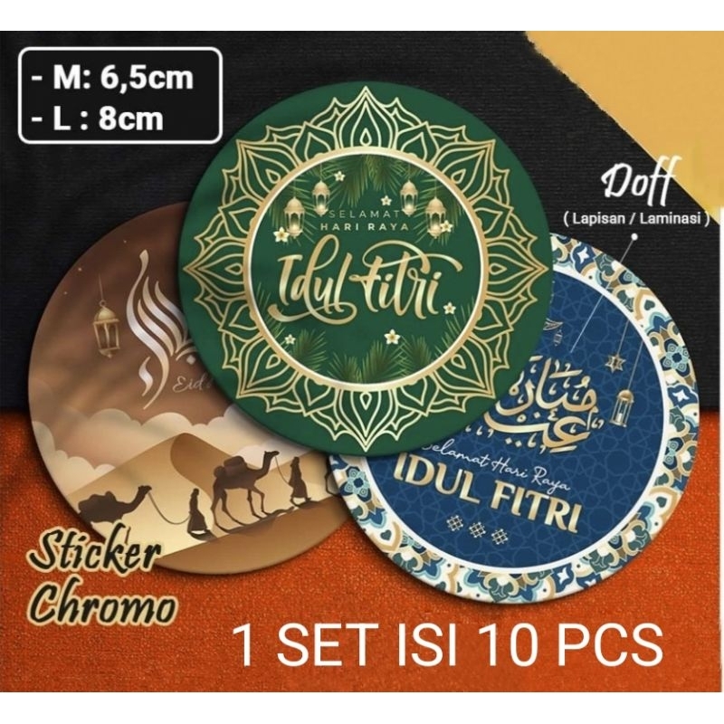 

Stiker Lebaran / Sticker Toples Lebaran / Stiker Idul Fitri Hampers Lebaran - ISI 10 PCS