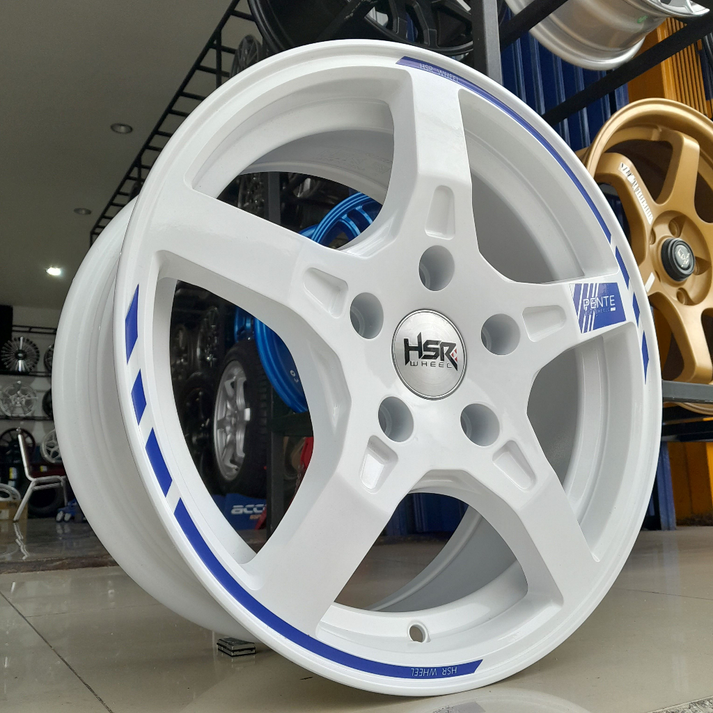 Velg mobil racing ring 15 model bintang pcd 5x114 ertiga innova, grandmax hsr pente r15x6,5 pcd 5x11
