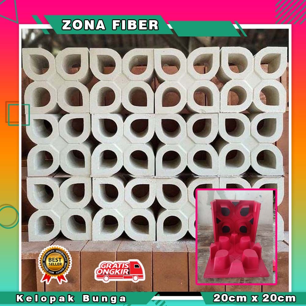 cetakan loster fiber 2 muka, loster dinding cetakan roster fiber BERGARANSI