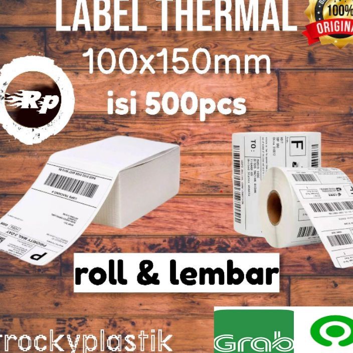 

READY STOK Kertas Label Sticker Barcode 1x15mm Thermal isi 5pcs 1x15cm label Murah