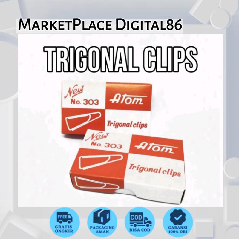 

Paper Clip Atom Klip Penjepit Kertas//Atom No 3 Trigonal clips